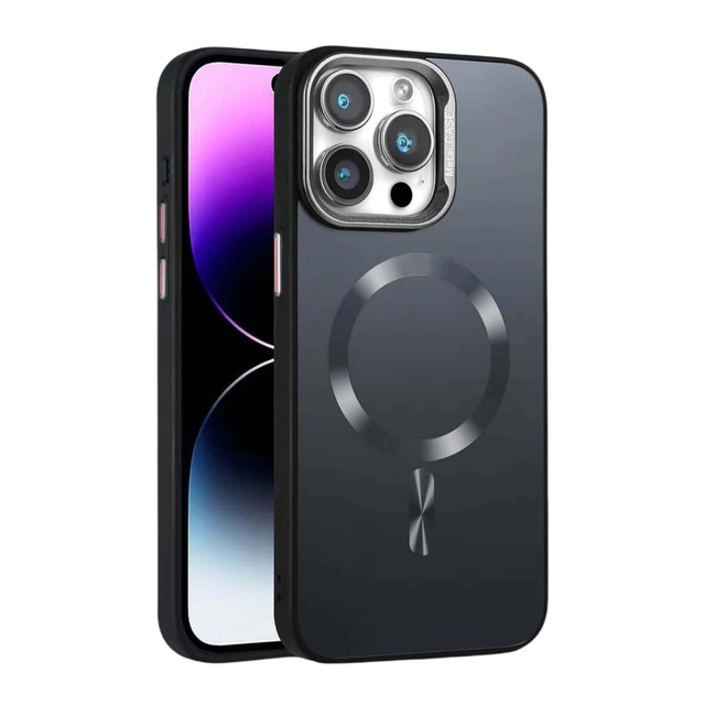 High Quality UV Back Cover Metal Lens Frame for iPhone 16 Pro Max Luxury Wireless Charging Magnetic Protective Mobile Phone Case