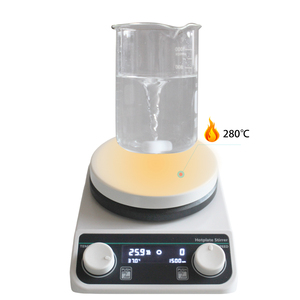 เครื่องกวนสารแม่เหล็กแบบดิจิตอล LCD พร้อมแผ่นทำความร้อน ความเร็ว 200-1500 รอบต่อนาที - Product Image 2