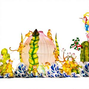 Exhibición de Faroles 3D Grandes e Impermeables para Exteriores con Luces LED para Diwali y Acción de Gracias en Parques Temáticos - Product Image 1