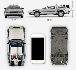 Modellino in Scala 1:24 Autorizzato <span class=keywords><strong>di</strong></span> Auto del <span class=keywords><strong>Film</strong></span> DMC Ritorno al Futuro, Replica in Metallo per Collezione e Regalo - Product Image 3