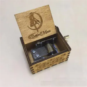 40 дизайнерская Оптовая рукоятка Гарри Вуд на заказ деревянная мини-музыкальная шкатулка