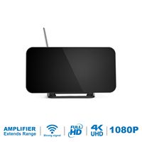 Antenne intérieure Antuko 4K 1080P Dvbt la plus vendue pour téléviseur avec amplificateur FM/VHF/UHF, chaînes locales gratuites