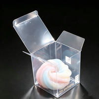 Boîte d'emballage cadeau pliable en plastique PET transparent pour jouets Squishy et jouets anti-stress
