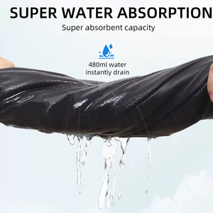 Tùy Chỉnh Logo Sợi Nhỏ Cát Miễn Phí Nhanh Chóng Làm Khô Siêu Thấm Mềm Mại Và Trọng Lượng Nhẹ Thay Đổi <span class=keywords><strong>Poncho</strong></span> - Product Image 3