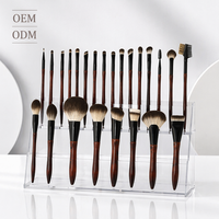 Kit de pinceaux de maquillage professionnels de luxe à étiquette privée, en poils synthétiques véganes, sur mesure, en gros, OEM ODM Premium pour le visage et les yeux