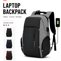 Sac à dos unisexe en tissu Oxford avec fermeture éclair, grand format, étanche, avec chargement USB, idéal pour les voyages d'affaires, personnalisable avec logo, haute qualité, vente chaude, tendance