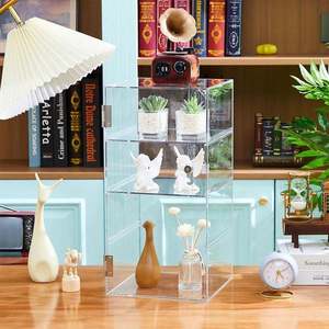 Modern Eco-Friendly Transparent Acrylic Display Cabinet Lock <b>for</b> Labubu Doll <b>Toy</b> Display Water Resistant Customizable Factory - Product Image 4
