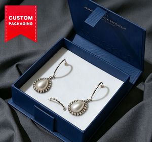 Caja de Regalo de Joyería de Lujo Personalizada para Collar y Anillo con Impresión de Logotipo, Empaque Premium Personalizado, Marca OEM/ODM - Product Image 1