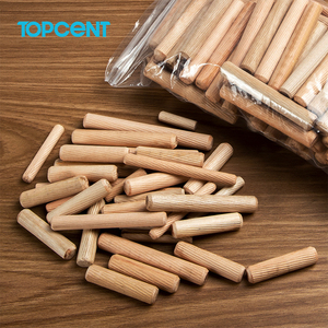 Topcent tassello in legno scanalato filettato groove pin art wood tassello rod decorativo push craft pins art tassello per la lavorazione del legno - Product Image 5