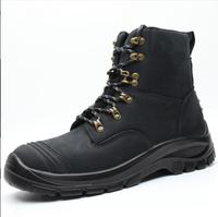 Bottes de sécurité bottes longues à bout en acier fabricants de chaussures de sécurité chaussures de sécurité d'extérieur en cuir suédé