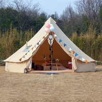 Võng Bơm Hơi Gia Đình Cỡ Lớn Glamping, Lều Cắm Trại Bauhaus Vải Bố Hình Khối Lập Phương Châu Âu 30m2