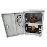 Régulateur de tension CA 220V 10KVA à commande servo, biphasé, 2 fils sous tension, 1 neutre, d'occasion, direct usine