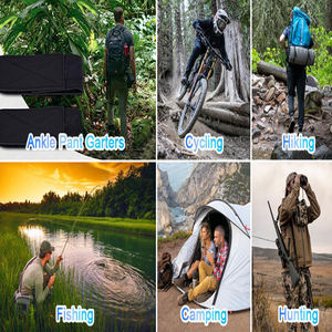 Sangles de jambe de pantalon de vélo réglables, bande de sécurité pour la cheville de cyclisme, ceinture de fixation pour pantalons, chemisiers pour la conduite, l'<span class=keywords><strong>escalade</strong></span>, la pêche, la randonnée - Product Image 5
