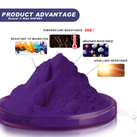 Colorant solvant résistant aux hautes températures DIC Oracet Blue 640/684 Blue Anthraquinone Dye Solvent Violet 13 pour plastiques