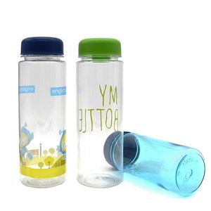 BPA Free Transparent Plastic Water Bottle, My Bottle <b>Reusable</b> Drink Bottle <b>with</b> Colorful <b>Lid</b>, for School, Gym, - Product Image 4