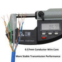Produsen Kabel Jaringan Gigabit Luar Ruangan CAT5E FTP Berkualitas Tinggi Harga Bagus CAT5E Ftp 305m Kabel Ethernet CAT5E