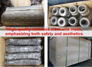 Настраиваемая сетка из нержавеющей стали-легко установить 304/316 проволочную сетку для зеленых стен и фасадов - Product Image 6