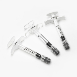 Seringue en verre de 5 ml (5 <span class=keywords><strong>cc</strong></span>) pour injection de comblement dermique à l'acide hyaluronique, directement de l'usine, avec poignées ergonomiques. - Product Image 3