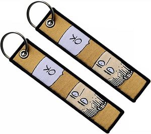 מותחן אימה סרט מפחיד תג מפתח 500 רקמת סילון רקמה ארוגים lanyard מחזיק מפתחות אופנה טבעת מפתח עבור ליל כל הקדושים - Product Image 4