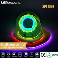 Bande LED COB RVBW Couleurs Rêves Adressable DC12V/24V Flexible RGBIC Découpable Contrôle Vocal via App 420 LED/m IP20/IP65-IP68