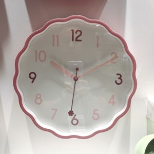 Horloge murale analogique en quartz personnalisée en forme de fleur, style moderne simple, en plastique pour salon - Product Image 5