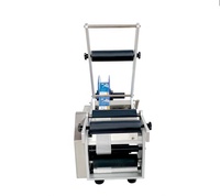 Applicateur d'étiquettes adhésives semi-automatique électrique portatif pour bouteilles en plastique et en verre, bureau, emballage en bois