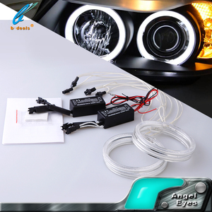 Nuovi Fari Angel Eyes CCFL B-deals per <span class=keywords><strong>E46</strong></span> Coupé/<span class=keywords><strong>Cabrio</strong></span> 2D 04+ Bianco/Rosso/Giallo/Verde/Viola/Blu per Retrofit Auto - Product Image 1