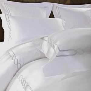 Pabrik disesuaikan grosir tempat tidur Hotel mewah 100% katun <span class=keywords><strong>3</strong></span> garis bordir Hotel Linen Set tempat tidur selimut penutup Set - Product Image 2