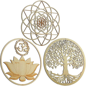 Fabricants de décoration en <span class=keywords><strong>bois</strong></span> découpé au laser sur mesure <span class=keywords><strong>mandala</strong></span> en <span class=keywords><strong>bois</strong></span> sculpté tenture murale en <span class=keywords><strong>bois</strong></span> pour la maison - Product Image 4
