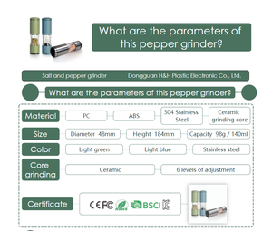 Light Luxury Kitchenware Minimalist Salt and <b>Pepper</b> Set <b>Pepper</b> Mill Spice Kitchen Gadgets Unique Color - Product Image 3