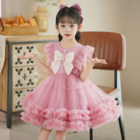 Robe de princesse pour filles 2026 Nouvelle collection ODM Robe d'été décontractée sans manches légère et fine pour enfants, longueur genou, idéale pour les fêtes et les vacances