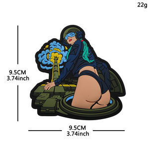 Patch in PVC 3D a Forma di <span class=keywords><strong>Cuore</strong></span> di Alta Qualità <span class=keywords><strong>con</strong></span> Logo Personalizzato e Chiusura a Strappo per Cappelli e Uniformi - Product Image 3
