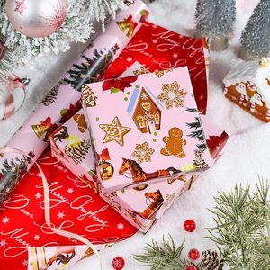 Yarcony Christmas <b>Wrapping</b> <b>Paper</b> 46.8 Sq Ft Single Side No Fading Gift Craft Holiday Wrap - Product Image 3