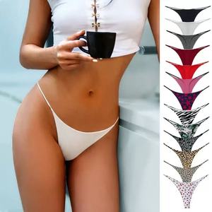 กางเกงในจีสตริงผู้หญิงแบบไร้รอยต่อ โปร่งใส ผ้าลูกไม้ เอวสูง ไซส์ใหญ่ ระบายอากาศได้ดี เป็นมิตรกับสิ่งแวดล้อม ใช้ร่วมกับถุงยางอนามัยได้ - Product Image 1