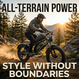 Vélo Électrique Rétro Vert Armée 2026 avec Cadre Intégré, Pneus <span class=keywords><strong>Fat</strong></span> 20x4.0, Moteur Brushless 500W, Suspension Arrière au Lithium 7 Vitesses - Product Image 6