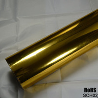 Enveloppe vinylique rouge de haute qualité pour automobile, autocollant chromé pour automobile complet de couleur PVC
