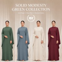 Robe longue kaftan trapèze personnalisée en coton 100 % écologique pour femme, sans manches, col rond, rayée verte, OEM ODM Marque Privée