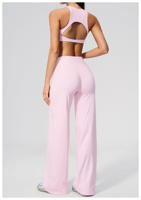 Nouvel arrivage JY : Ensemble de yoga en tissu brossé anti-transpiration pour la course en extérieur et le fitness ; Tenue décontractée amincissante et rehausse-fesses pour femme