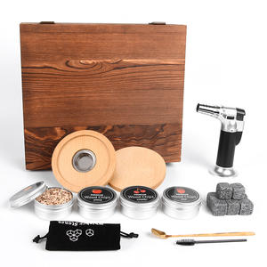 Coffret cadeau de fumeur de cocktail en bois de qualité supérieure - Product Image 4