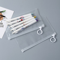 5-10 pièces étui à stylo sac-transparent en plastique pp matériaux stylo sac