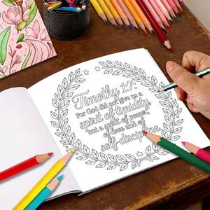 Libro de Colorear Premium para Adultos con Diseños Bíblicos, Cuaderno de Dibujo Personalizado para Aliviar la Ansiedad, Regalos para Amigos, Parejas y Familia - Product Image 2