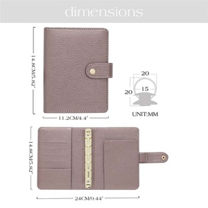 <span class=keywords><strong>Etsy</strong></span> en çok satan A7 deri nakit bağlayıcı bütçe planlayıcısı ve para organizatör ile dergi kalem seti ve nakit zarflar - Product Image 4