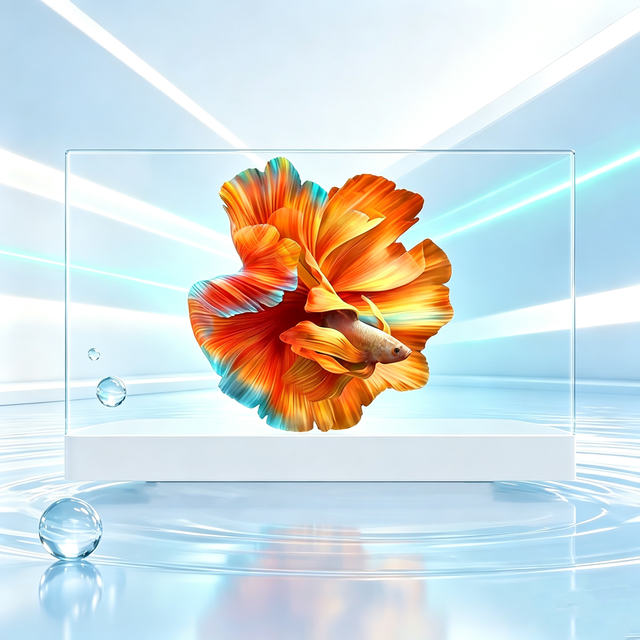 55 Inch Transparent OLED TV Screen Industrial Grade Anti-Reflection AR High-End Visuals IP65 Rated Touchscreen Retail Store Use