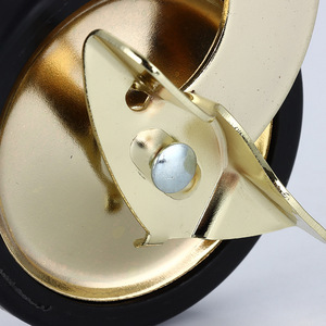 Leifengta Source Factory 3-Zoll-Restaurantwagen Rollen Speisewagen Hotel Trolley Rollen Retro Rollen Gold Caster Wheels - Product Image 3