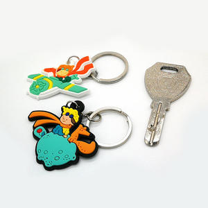 Venta al por mayor patrón personalizado PVC coche hoja llavero diablo ojo llavero motocicleta al por mayor llavero Accesorios - Product Image 2