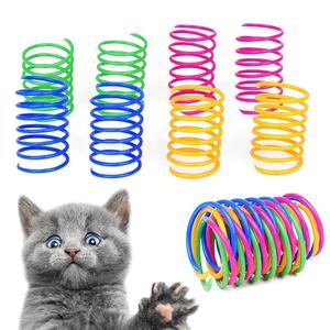 Giocattoli interattivi a spirale a spirale per gatti in plastica stile semplice gattino primavera forniture per animali domestici per la frenesia felina - Product Image 1
