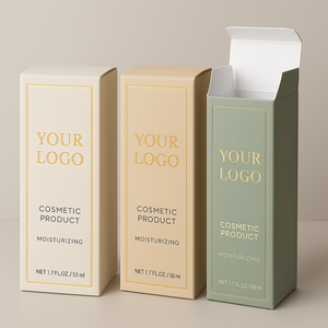 Tùy chỉnh tái chế Kraft Bìa gấp hộp nước hoa làm đẹp sản phẩm chăm sóc da thân thiện với môi nổi bao bì mỹ phẩm hộp - Product Image 1