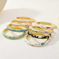 Bracelet en métal fait main, thème Amour, émail cloisonné soudé, souvenir du Nouvel An de Pékin, cadeau de Chine