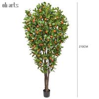 30cm 150cm 210cm pohon palsu Pot rumah pohon Lemon ukuran berbeda pohon tanaman buatan dengan Pot dari dekorasi
