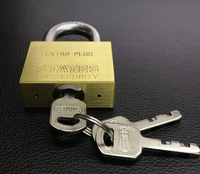 Cadenas carrées à faisceau court et long, en laiton massif, deux pièces, cadenas anti-vol, anti-rouille, anti-découpe, anti-marteau